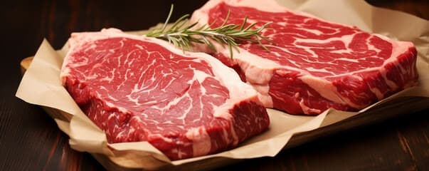 2 Ribeye Steaks - 1 inch