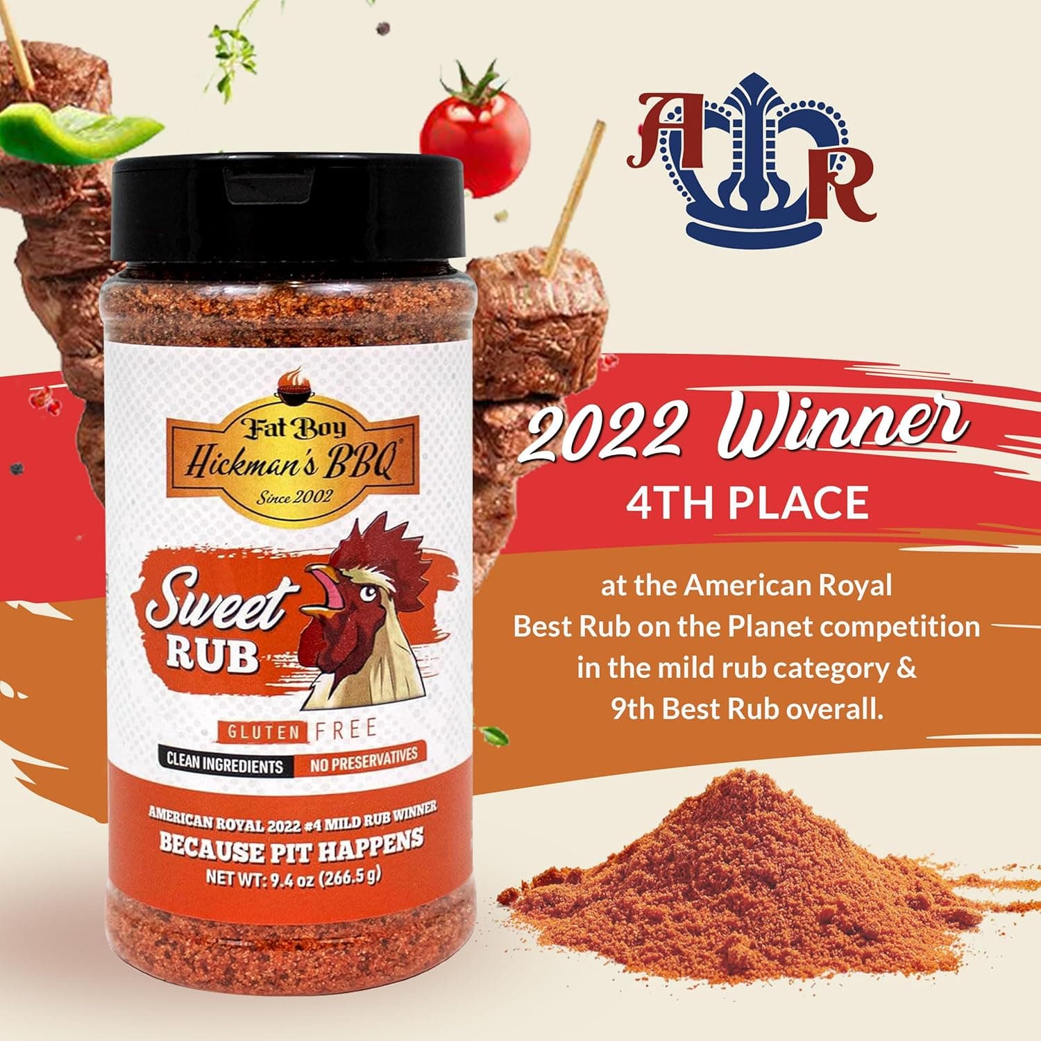 Sweet Natural Gluten Free BBQ Rub 9.4 oz thumbnail 3