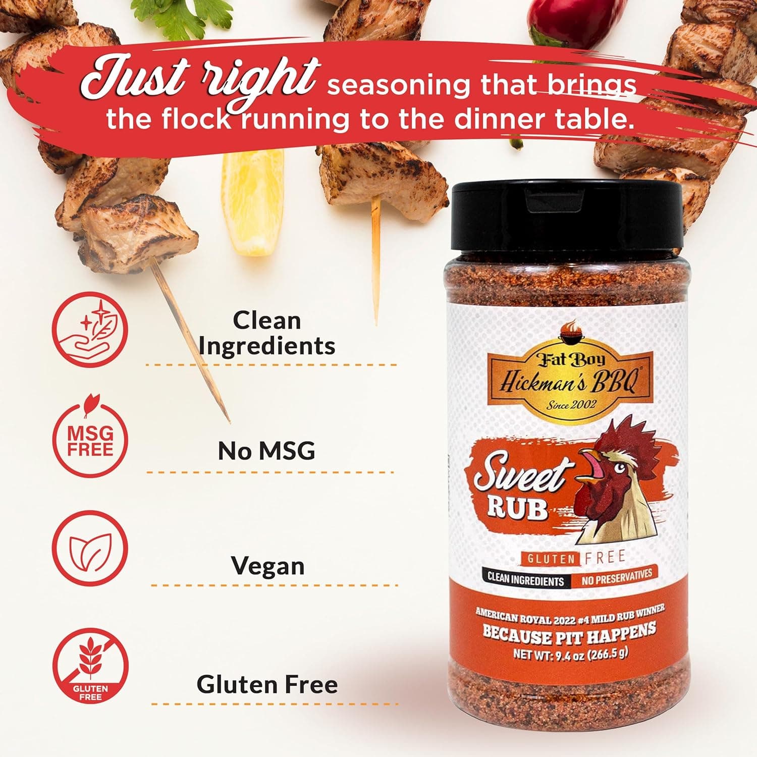 Sweet Natural Gluten Free BBQ Rub 9.4 oz thumbnail 2