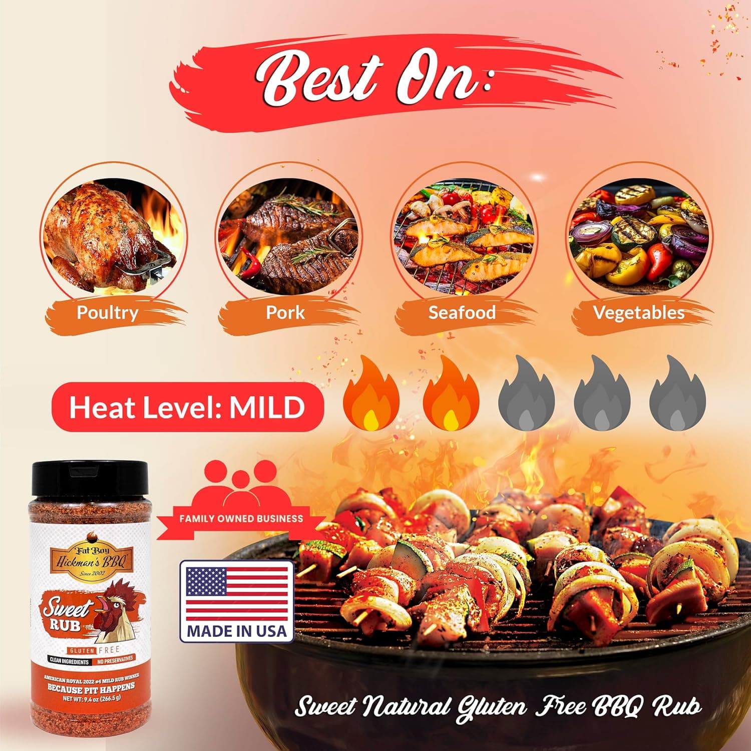 Sweet Natural Gluten Free BBQ Rub 9.4 oz thumbnail 7
